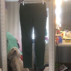 NWT green Miss Me jeans with detailing